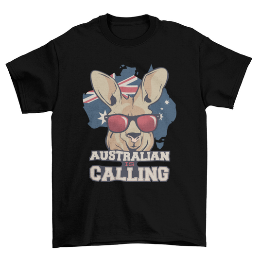 Australian Kangaroo Quote T-shirt Design